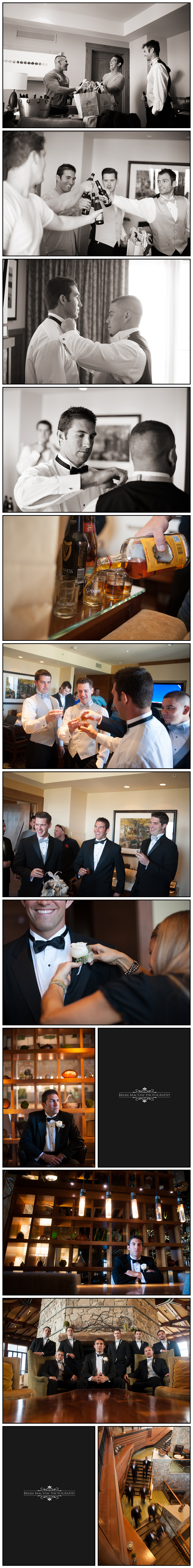 Groom Getting Ready at Ritz Carlton Lake Tahoe